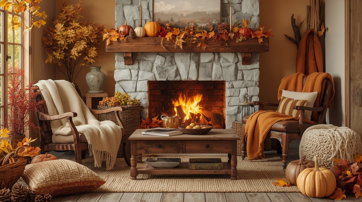 Herfstinterieurontwerp